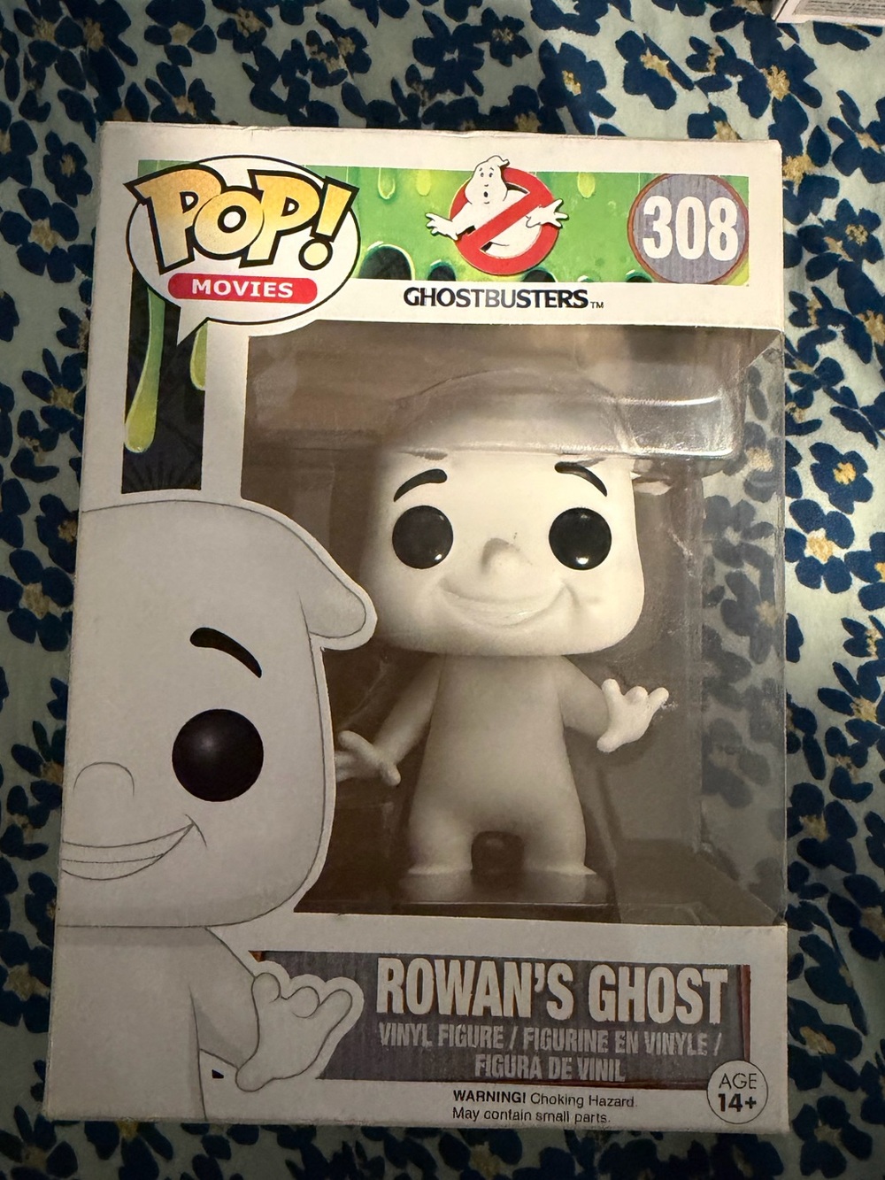 Funko White and Black Packaging Back Panel with Logo